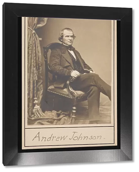 Portrait of Andrew Johnson (1808-1875), Before 1875. Creator: Unknown