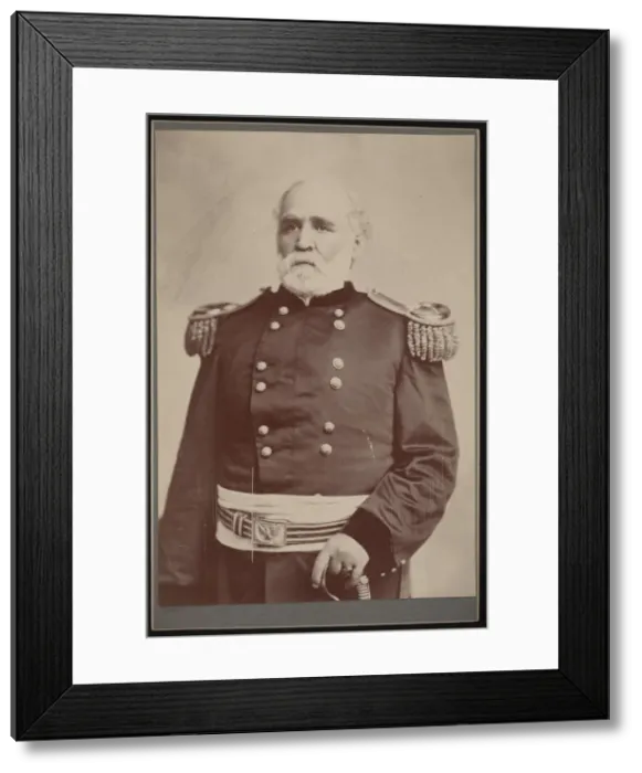 Framed Print : Portrait of General Montgomery C. Meigs (1816-1892), Before 1892. Creator: Unknown Framed Print : Portrait of General Montgomery C. Meigs (1816-1892), Before 1892. Creator: Unknown