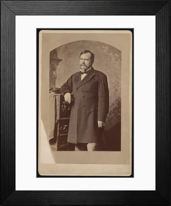Framed Print : Portrait of William Buel Franklin (1823-1903), Before 1876. Creator: Isaac White Framed Print : Portrait of William Buel Franklin (1823-1903), Before 1876. Creator: Isaac White