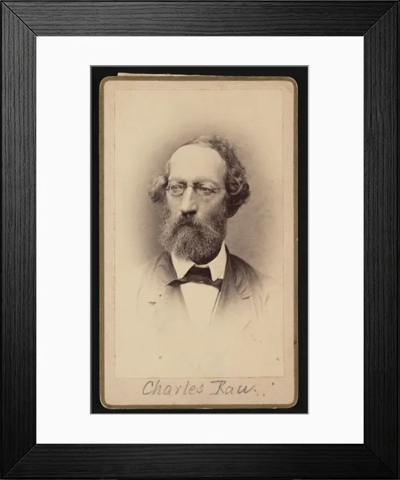 Framed Print : Portrait of Charles Rau (1826-1887), Before 1887. Creator: Unknown