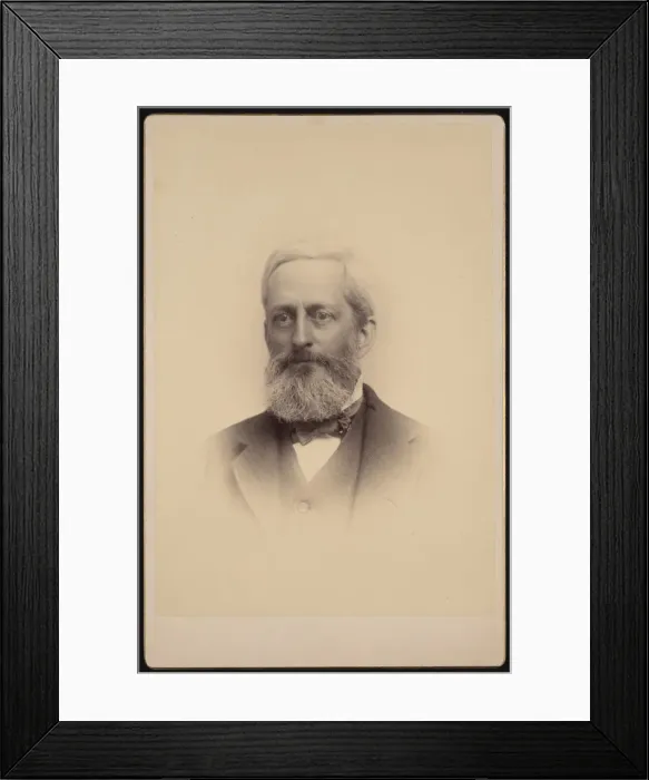Framed Print : Portrait of William Jones Rhees (1830-1907), Circa 1880s / 1890s. Creator: Unknown Framed Print : Portrait of William Jones Rhees (1830-1907), Circa 1880s / 1890s. Creator: Unknown