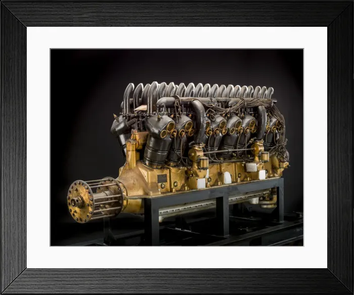 Framed Print : Duesenberg H Direct, V-16 Engine, 1918. Creator: Duesenberg Motors Corporation