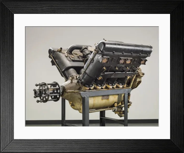Framed Print : Wright H-3 V-8 Engine, ca. 1922. Creator: Wright Aeronautical Framed Print : Wright H-3 V-8 Engine, ca. 1922. Creator: Wright Aeronautical