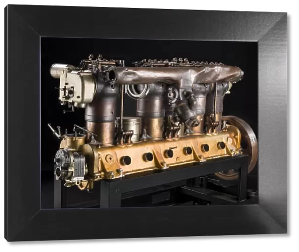 Maybach In-line 6 Engine, ca. 1916-1917. Creator: Maybach Motorenbau