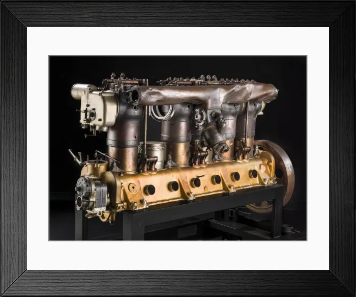 Framed Print : Maybach In-line 6 Engine, ca. 1916-1917. Creator: Maybach Motorenbau Framed Print : Maybach In-line 6 Engine, ca. 1916-1917. Creator: Maybach Motorenbau