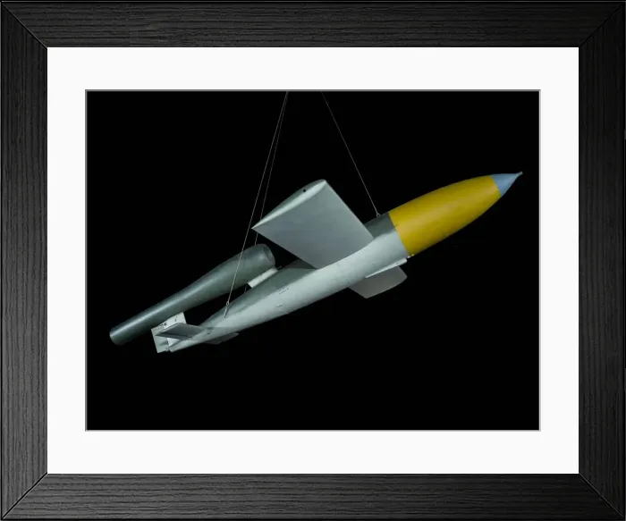 Framed Print : Missile, Cruise, V-1 (Fi 103, FZG 76), ca. 1945. Creator: Gerhard Fieseler Werke GmbH Framed Print : Missile, Cruise, V-1 (Fi 103, FZG 76), ca. 1945. Creator: Gerhard Fieseler Werke GmbH