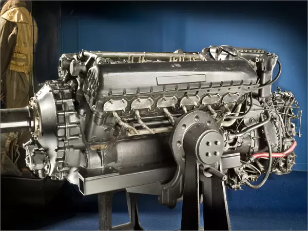 Rolls-Royce Merlin R. M. 14S. M. Mk 100 V-12 Engine, 1944. Creator: Rolls-Royce