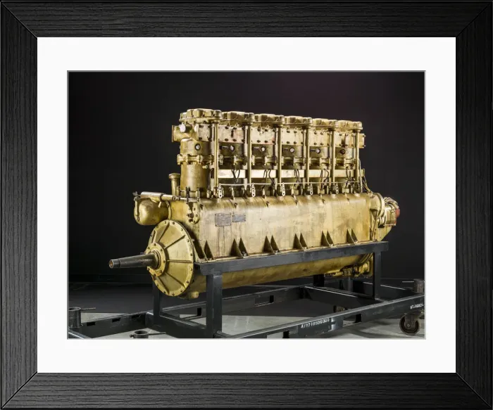 Framed Print : Curtiss Ricardo R-6, In-line 6 Engine, ca. 1921. Creator Framed Print : Curtiss Ricardo R-6, In-line 6 Engine, ca. 1921. Creator