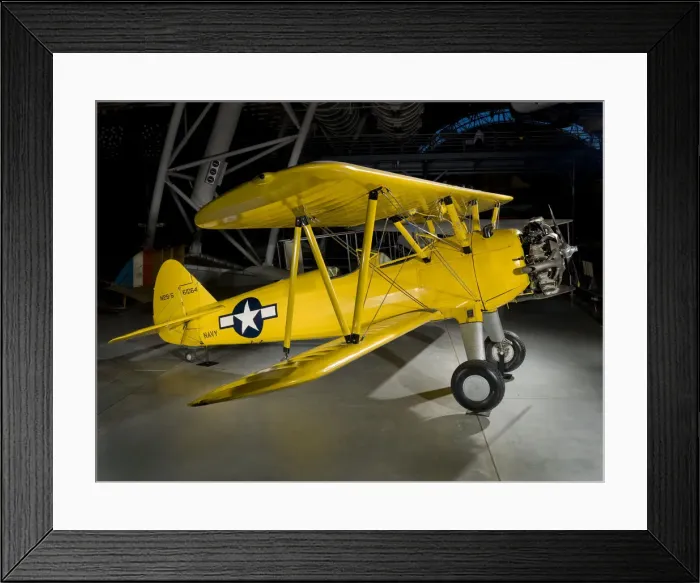 Framed Print : Boeing-Stearman N2S-5 Kaydet, 1943. Creator: Boeing-Stearman