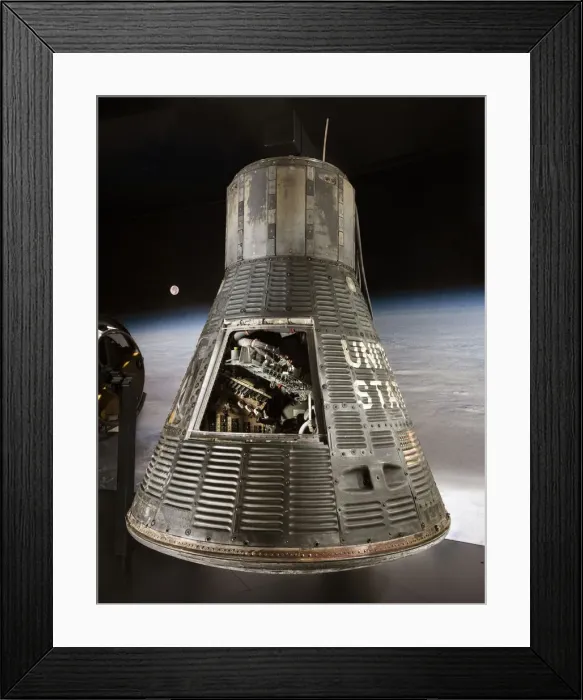 Framed Print : Capsule, Mercury, MA-6, 1962. Creator: McDonnell Aircraft Corp Framed Print : Capsule, Mercury, MA-6, 1962. Creator: McDonnell Aircraft Corp