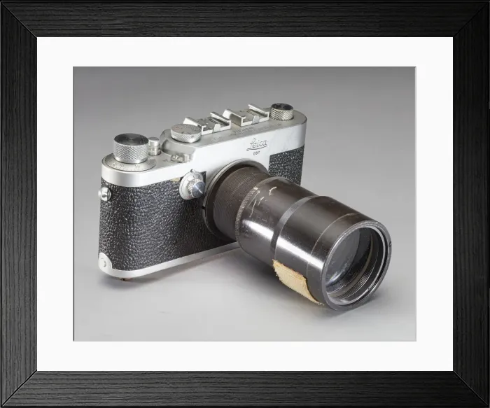 Framed Print : Camera, Leica, Spectrographic, 35mm, Glenn, Friendship 7, ca. 1962. Creator: Leica