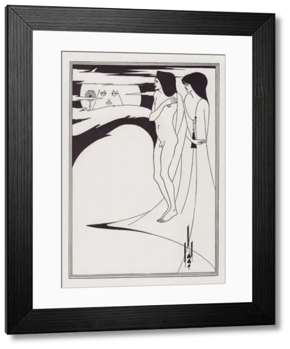 Framed Print : The Woman in the Moon, 1893. Creator: Aubrey Beardsley Framed Print : The Woman in the Moon, 1893. Creator: Aubrey Beardsley