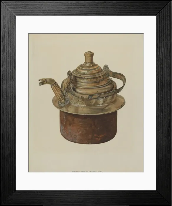 Framed Print : Kettle, 1938. Creator: Lloyd Charles Lemcke Framed Print : Kettle, 1938. Creator: Lloyd Charles Lemcke
