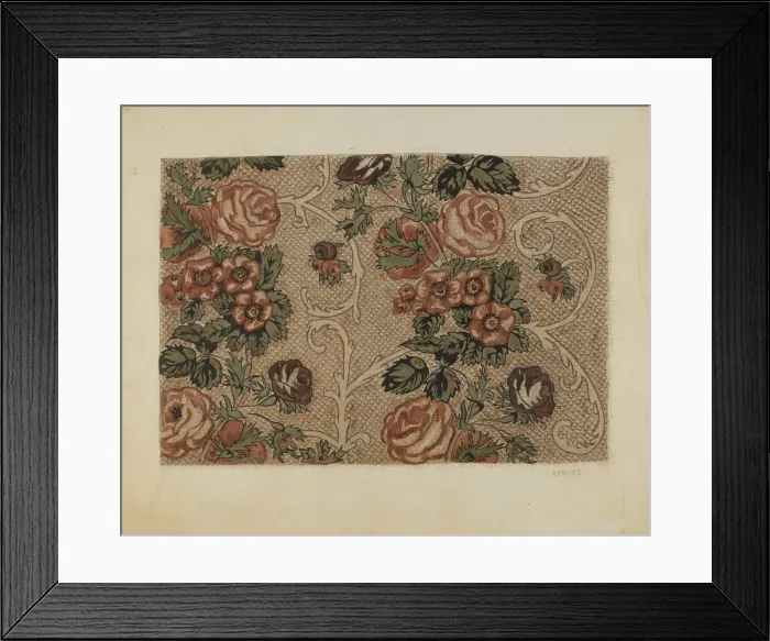 Framed Print : Glazed Chintz, c. 1937. Creator: Edith Miller Framed Print : Glazed Chintz, c. 1937. Creator: Edith Miller