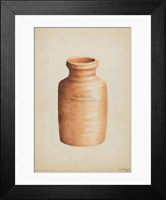 Framed Print : Crock, c. 1936. Creator: James M. Lawson Framed Print : Crock, c. 1936. Creator: James M. Lawson