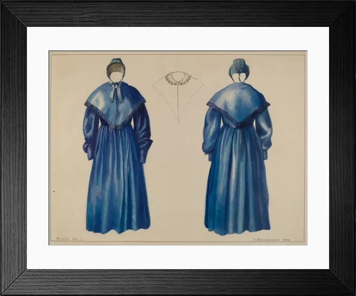 Framed Print : Dress, 1938. Creator: J. Howard Iams Framed Print : Dress, 1938. Creator: J. Howard Iams