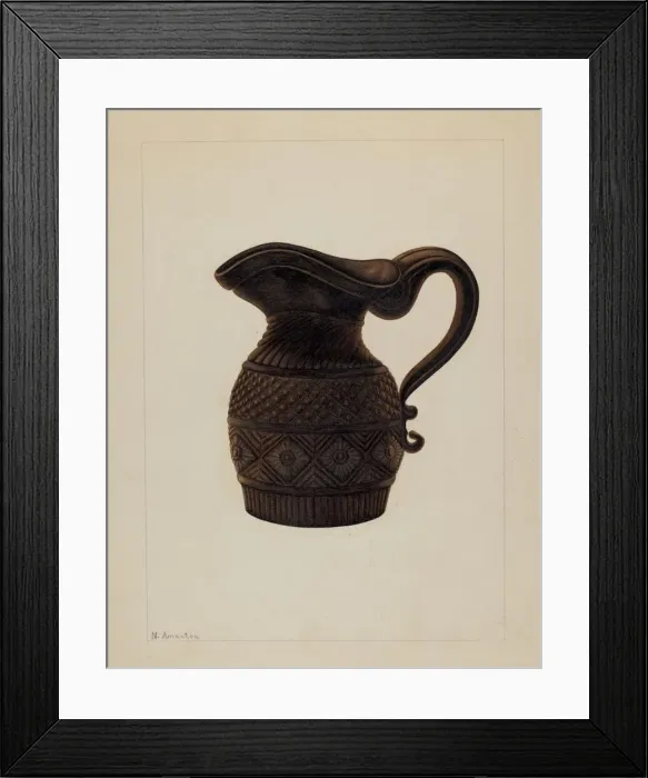 Framed Print : Cream Pitcher, c. 1936. Creator: Nicholas Amantea Framed Print : Cream Pitcher, c. 1936. Creator: Nicholas Amantea