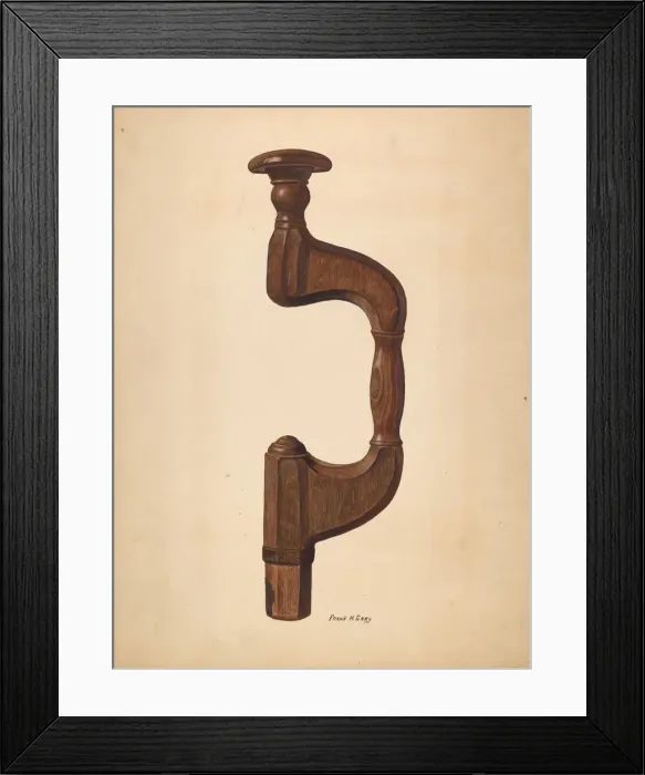 Framed Print : Carpenters Brace, c. 1937. Creator: Frank Gray Framed Print : Carpenters Brace, c. 1937. Creator: Frank Gray