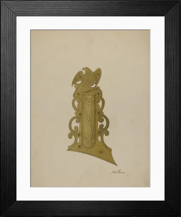 Framed Print : Patch Box of Kentucky Rifle, c. 1938. Creator: Albert J. Levone Framed Print : Patch Box of Kentucky Rifle, c. 1938. Creator: Albert J. Levone