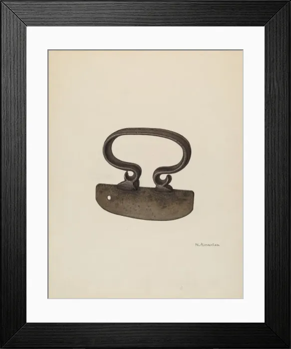 Framed Print : Chopping Knife, c. 1940. Creator: Nicholas Amantea Framed Print : Chopping Knife, c. 1940. Creator: Nicholas Amantea