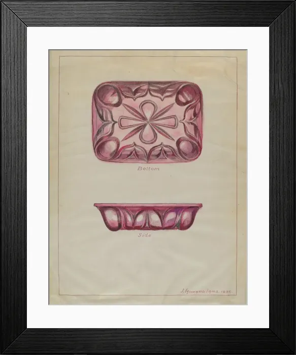 Framed Print : Preserve Dish, 1936. Creator: J. Howard Iams Framed Print : Preserve Dish, 1936. Creator: J. Howard Iams