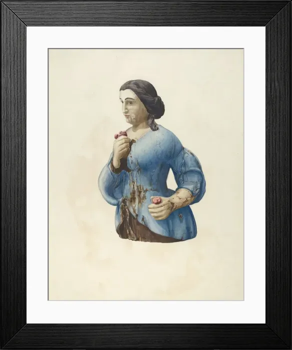 Framed Print : Figurehead, 1935 / 1942. Creator: Rosamond P Gray Framed Print : Figurehead, 1935 / 1942. Creator: Rosamond P Gray