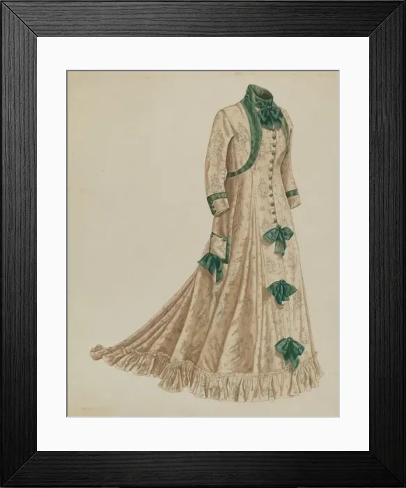Framed Print : Morning Dress, 1935 / 1942. Creator: Mary E Humes Framed Print : Morning Dress, 1935 / 1942. Creator: Mary E Humes