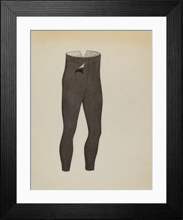 Framed Print : Trousers, 1935 / 1942. Creator: Creighton Kay-Scott Framed Print : Trousers, 1935 / 1942. Creator: Creighton Kay-Scott