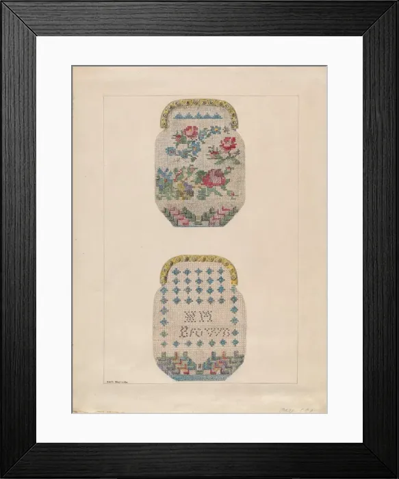 Framed Print : Purse, c. 1936. Creator: Edith Magnette Framed Print : Purse, c. 1936. Creator: Edith Magnette