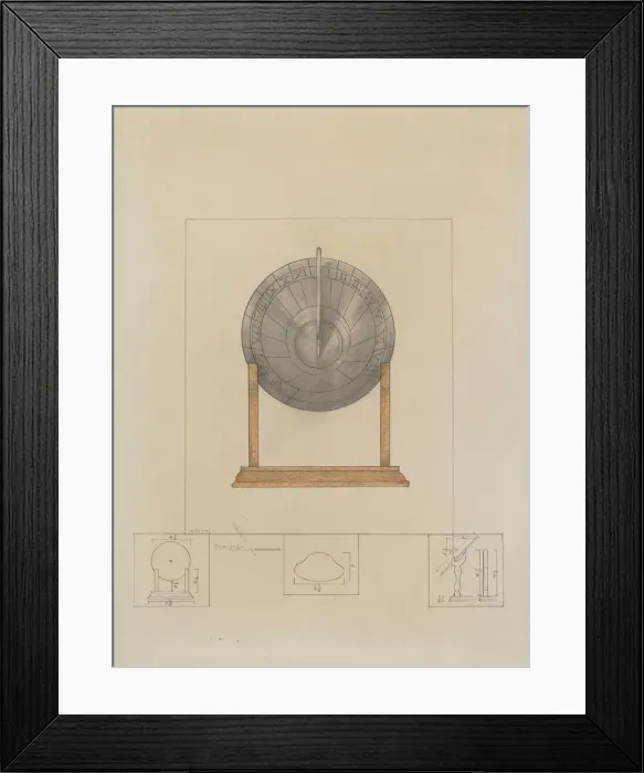 Framed Print : Sun Dial, c. 1936. Creator: Henry Meyers Framed Print : Sun Dial, c. 1936. Creator: Henry Meyers