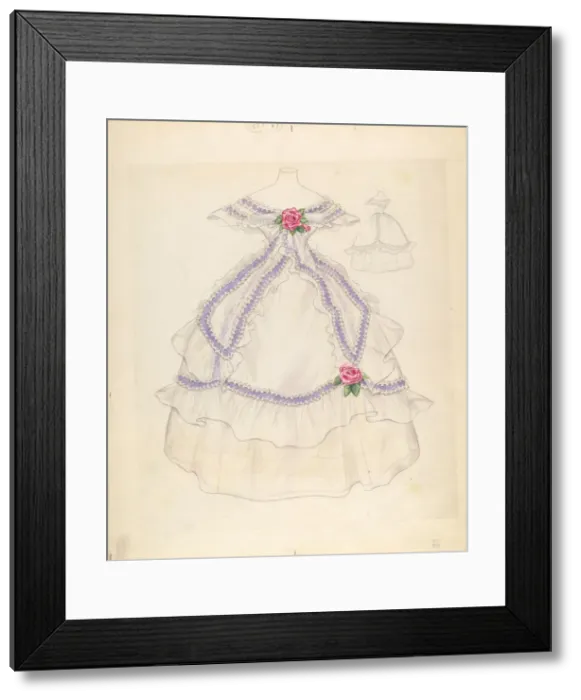 Framed Print : Dress, c. 1937. Creator: Melita Hofmann Framed Print : Dress, c. 1937. Creator: Melita Hofmann