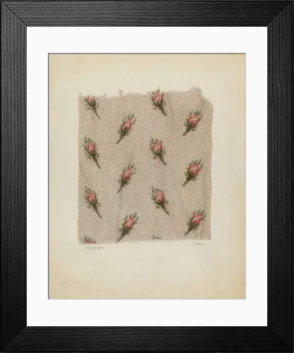 Framed Print : Printed Cotton, c. 1941. Creator: Joseph Lubrano Framed Print : Printed Cotton, c. 1941. Creator: Joseph Lubrano