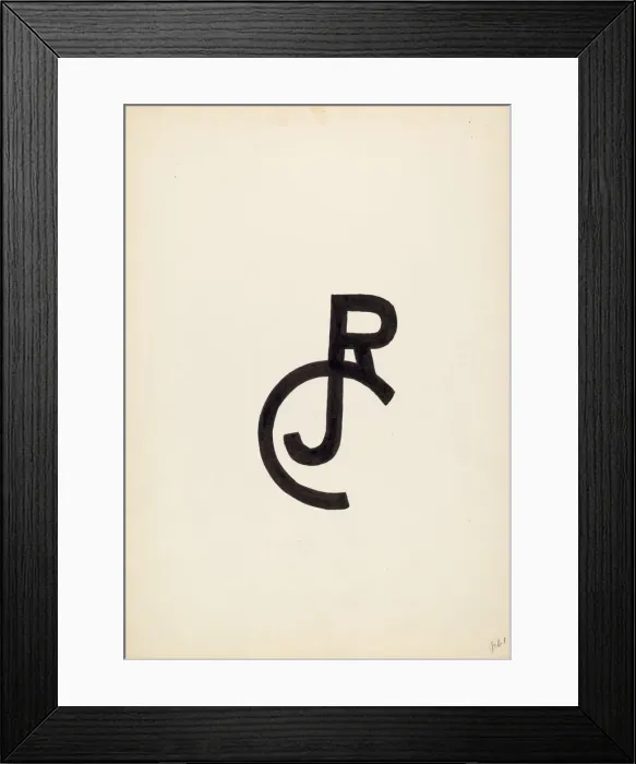 Framed Print : Cattle Brand, c. 1936. Creator: J. Henry Marley Framed Print : Cattle Brand, c. 1936. Creator: J. Henry Marley