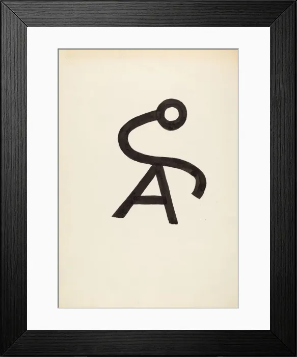Framed Print : Cattle Brand, c. 1936. Creator: J. Henry Marley Framed Print : Cattle Brand, c. 1936. Creator: J. Henry Marley