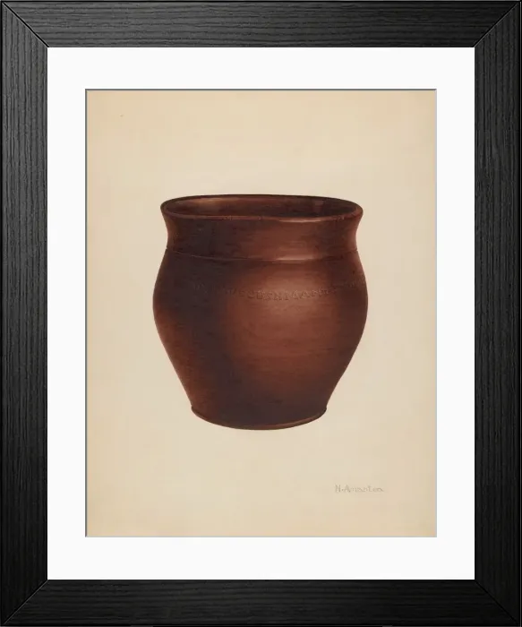 Framed Print : Pot, c. 1938. Creator: Nicholas Amantea Framed Print : Pot, c. 1938. Creator: Nicholas Amantea