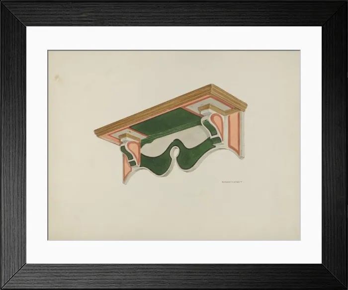 Framed Print : Wall Bracket (Ecclesiastical), 1939. Creator: Edward Jewett Framed Print : Wall Bracket (Ecclesiastical), 1939. Creator: Edward Jewett