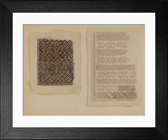 Framed Print : Material Woven from Cat-tails, c. 1935. Creator: Melita Hofmann Framed Print : Material Woven from Cat-tails, c. 1935. Creator: Melita Hofmann