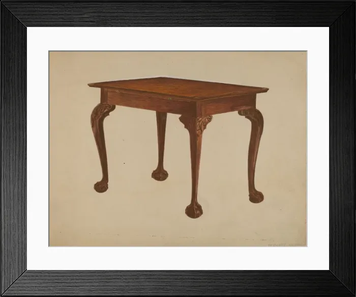 Framed Print : Tea Table, c. 1936. Creator: Bernard Krieger Framed Print : Tea Table, c. 1936. Creator: Bernard Krieger