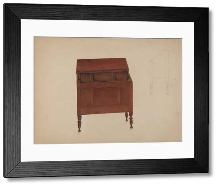 Framed Print : Sugar Chest, c. 1937. Creator: Harry Jennings Framed Print : Sugar Chest, c. 1937. Creator: Harry Jennings