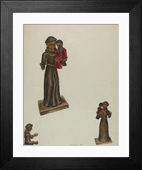 Framed Print : Santo, 1938. Creator: Eldora P. Lorenzini Framed Print : Santo, 1938. Creator: Eldora P. Lorenzini