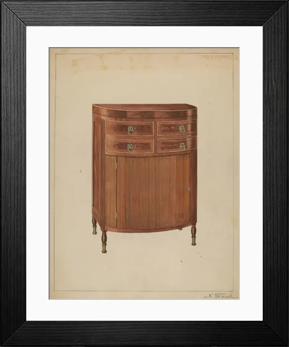 Framed Print : Washstand, c. 1936. Creator: Nicholas Gorid Framed Print : Washstand, c. 1936. Creator: Nicholas Gorid