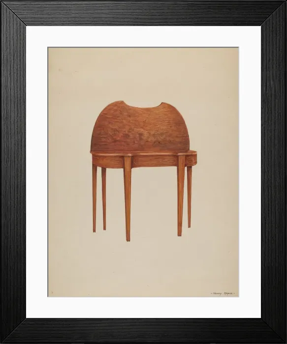 Framed Print : Card Table, c. 1937. Creator: Henry Meyers Framed Print : Card Table, c. 1937. Creator: Henry Meyers