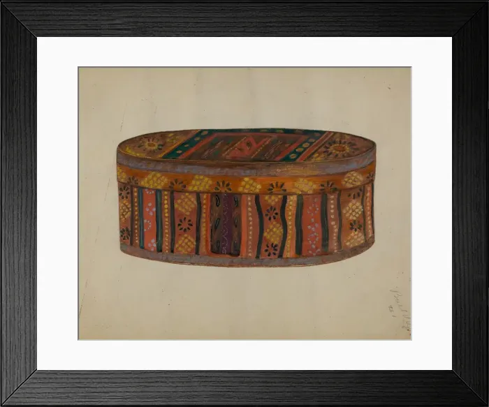 Framed Print : Pa. Germans Brides Box, c. 1936. Creator: Meyer Goldbaum Framed Print : Pa. Germans Brides Box, c. 1936. Creator: Meyer Goldbaum