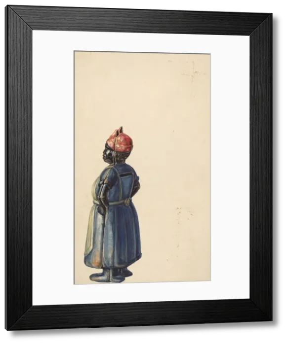 Framed Print : Cast Iron Coin Bank, c. 1938. Creator: Hans Mangelsdorf Framed Print : Cast Iron Coin Bank, c. 1938. Creator: Hans Mangelsdorf