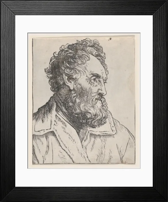 Framed Print : Head of a Man, 17th century. Creator: Jan Lievens Framed Print : Head of a Man, 17th century. Creator: Jan Lievens