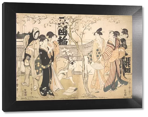 Display of Treasures at Mimeguri Shrine (Mimeguri jinja no onkaicho), 1799