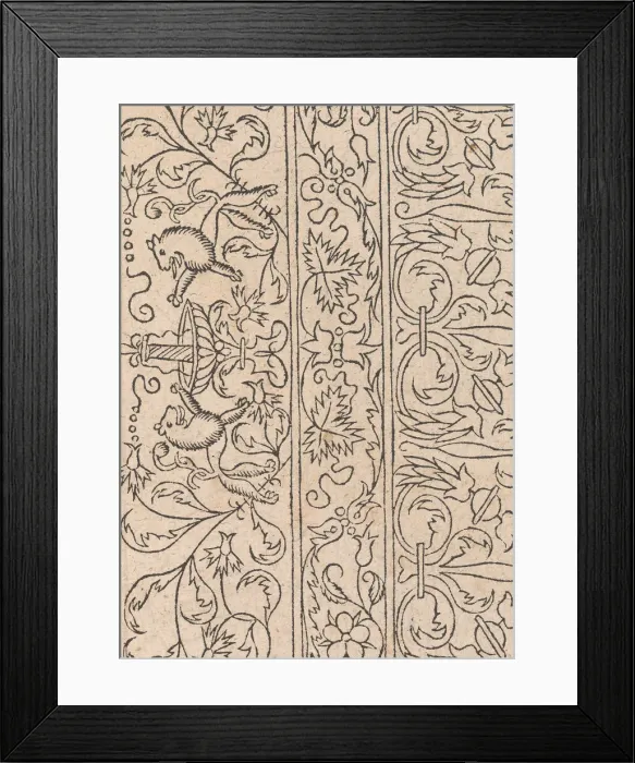 Framed Print : New Modelbüch allen Nagerin u. Sydenstickern (Page 17r), 1556. Creator: Hans Hoffman Framed Print : New Modelbüch allen Nagerin u. Sydenstickern (Page 17r), 1556. Creator: Hans Hoffman