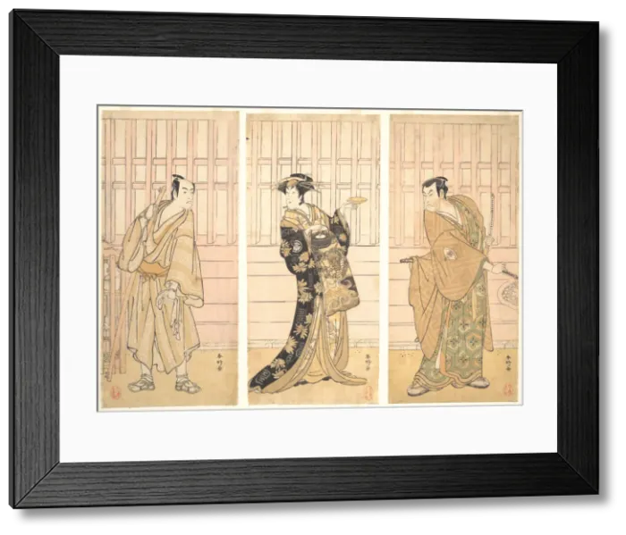 Framed Print : In the Room of a House of the Yoshiwara, ca. 1788. Creator: Katsukawa Shunko Framed Print : In the Room of a House of the Yoshiwara, ca. 1788. Creator: Katsukawa Shunko