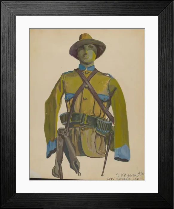 Framed Print : Uniform, c. 1936. Creator: Bernard Krieger Framed Print : Uniform, c. 1936. Creator: Bernard Krieger
