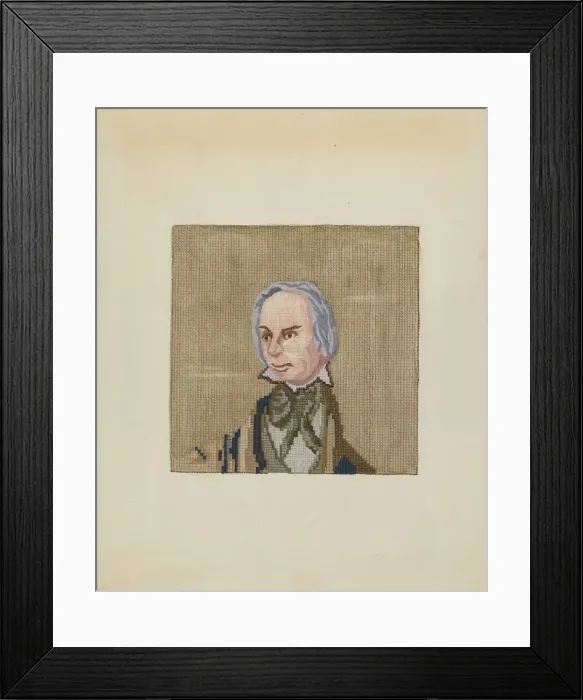 Framed Print : Needlepoint Picture, c. 1937. Creator: Jules Lefevere Framed Print : Needlepoint Picture, c. 1937. Creator: Jules Lefevere